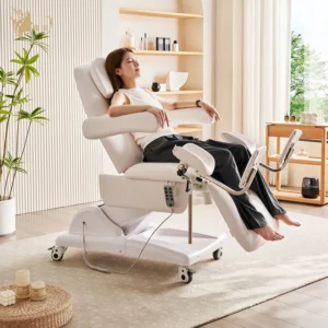 Salon Multi Functional Adjustable Wheels Esthetician Chair