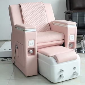 Salon Pedicure Chair with USB Charging and Adjustable Recliner Massage Design