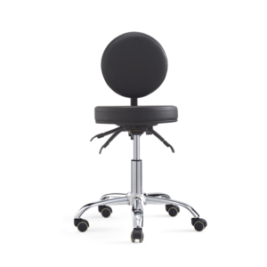 Salon Pedicure Massage Beauty Stool with Round Seat and Backrest