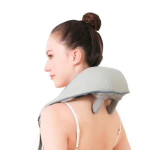 Shiatsu Deep Tissue Heated Electric Neck and Shoulder Massager with PU Leather Timing Control and Musical Function CE Certified