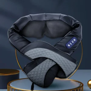 Shiatsu Heating Massage Belt with Auto Timing 15 Minutes PU Material Plug in for Body Shoulder Neck Waist