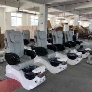 Simple new design white color spa massage pedicure chairs for luxury nail salon