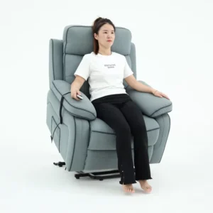 Single Electric Lift Sofa Massage Heating Technology Assistive Standing Chair for Elderly Pregnant Women Fabric Living Room