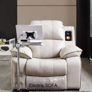 Single Electric Relaxation Massage Chair Recliner Sofa with Vibration Hypnosis Music Function for Home Living Room Bedroom Hotel