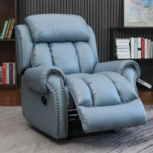 Single Seat Upholstered Sofa Chair Recliner with Massage Function Leisure Chair