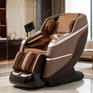 Sl Track Timing Control Hifi Bluetooth Music Massage Chair Full Body Airbags Zero Gravity Electric Smart Armchair PU Leather