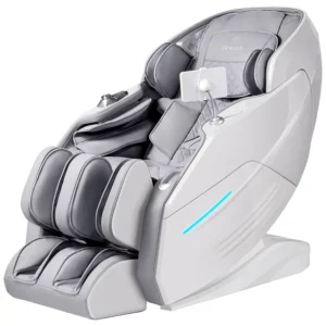 Electric Massage Chair 4D Mechanism 147cm SL Track Leg Extension Calf Kneading Heating Voice Control