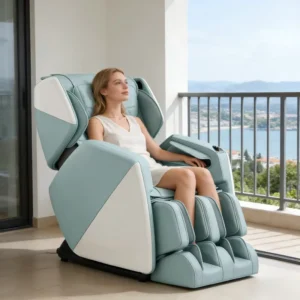 Smart 4D Massage Chair with Airbags 128CM Rail Zero Gravity Home & Office Use Luxury Design