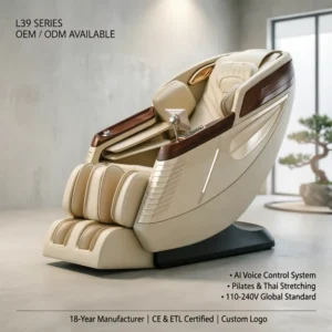 Smart AI Voice Control 3D Massage Chair Full Body Zero Gravity Recliner with Bluetooth Speaker for Home & Office