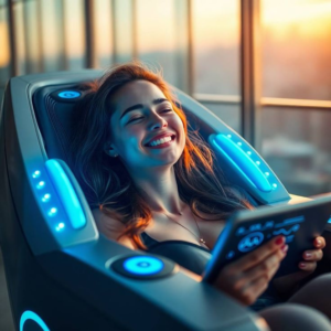 Smart Control Commercial Electric Massage Chair with Heating and Airbag Features