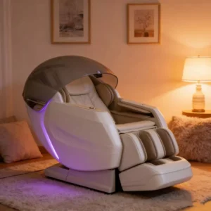 Smart Control System 7 Inch HD LCD Touch Screen Bluetooth Connection Voice Control Zero Gravity 4D Massage Chair