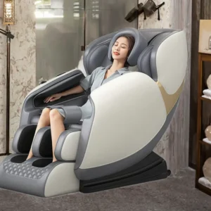 Smart Modern Luxury Massage Chair Zero Gravity Shiatsu Body and Full Body Air Compress Vibration PU Leather Back and Leg Massager