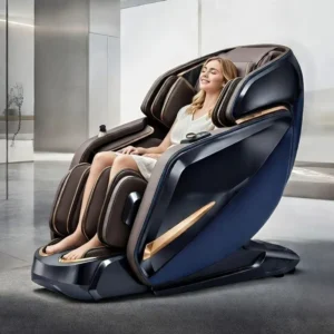 Smart Recovery 4D Massage Chair Full Body Airbag SL Track Zero Gravity Calf Leg Foot Roller Heating Health Monitoring AI Voice
