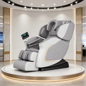 Smart Zero Gravity Full Body Neck Shoulder Airbag PU Leather Portable Hot Compress Massage Chair Home Use OEM ODM Available
