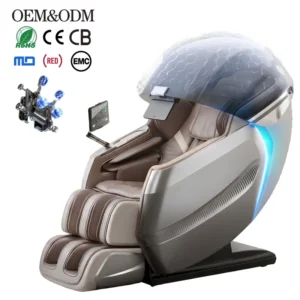 Sonic High End RENOVACARE 4D Massage Chair Dual SL Track Full Body Relax Zero Gravity Space Cabin Kneading Shiatsu Heated