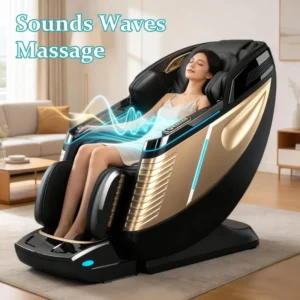 Sound Waves 3D SL Track Massage Chair Professional Thai Stretch AI Voice Control Salon SPA Office