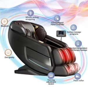 Source Factory Shiatsu Massage Chair Full Body Zero Gravity 3D Intelligent Voice Control Hot Compress Leg Massage Chair