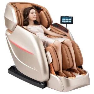 Space Saving Massage Chair One Button Slide 135cm SL Track Zero Gravity Airbag Heating Home