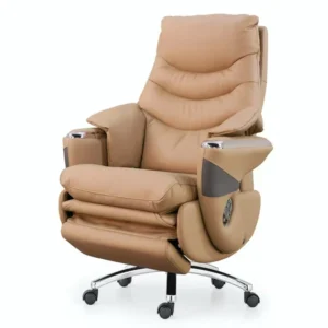 Stylish Intelligent Executive Leather Chair with Massage Features