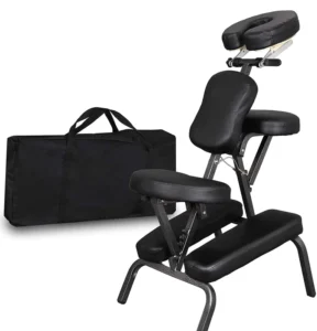 Sukar Metal Adjustable Portable Folding Seated Massage Chair for Spa Tattoo Massage