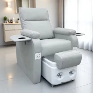Synthetic Leather Wood Nail Sofa Multifunctional Electric Foot Spa Recliner Chair Bath Massage Beauty Salon Mall Eyelash Eyebrow