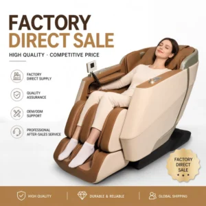 Taijixiang 4D Full Body Massage Chair Living Room Use SL Track Airbag Foot Roller Calf Kneading Heat Therapy Zero Gravity
