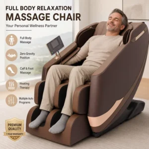 Taijixiang 8D Zero Gravity Full Body Portable Bluetooth Music Airbag Office Home Use Massage Chair