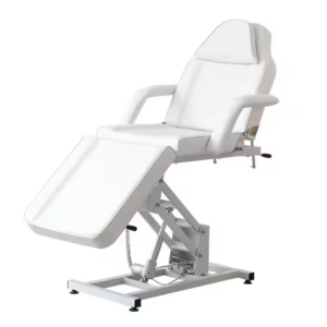 Tattoo Care Beauty Salon Therapy Couch Bed with Aluminum Frame Black Chair