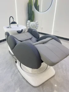 Thai Head Hair SPA Salon Lay Down Washing Chair Electric Reclining Massage Shampoo Chair Bed for Salon