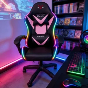 The Gaming Chair and E Sports Chair Are Ergonomically Designed with Light Strips Making It Easy to Sit for Long Periods Without Feeling Tired Office Chair