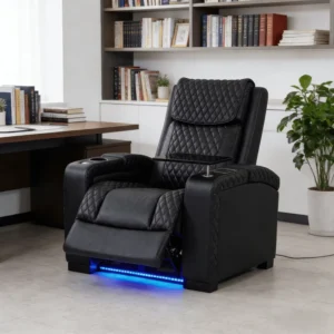 Theater Cinema Office Living Room Leather Recliner for 6d High End Luxury 4d Full Body Electric Zero Gravity Massage Chair