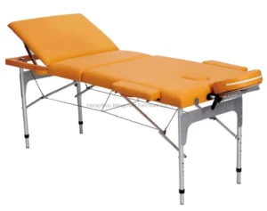 Three Bed Aluminum Alloy Facial Table with Hole Custom Beauty Folding Massage Bed
