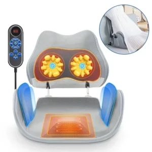 Timed Control Massage Cushion Ergonomic Office Chair Back Vibration Massager Portable Thigh and Waist Cushion Seat Car Massager