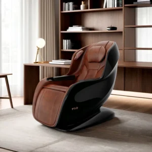 Top Grain Cowhide Deep Tissue Relaxation Full Body Massage Chair Equipment with Heat Therapy for Leg and Lumbar