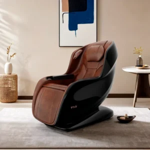 Top Grain Cowhide Deep Tissue Relief Full Body Massage Chair Equipment with Heat Therapy for Leg and Lumbar