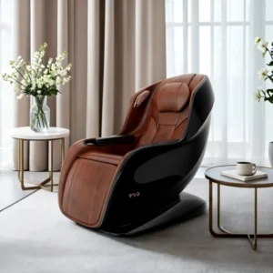 Top Grain Cowhide Muscle Deep Tissue Relax Full Body Massage Chair Equipment with Heat Therapy for Leg and Lumbar