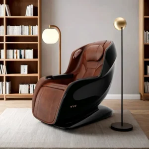 Top Grain Cowhide Muscle Deep Tissue Relaxation Full Body Massage Chair Equipment with Heat Therapy for Leg and Lumbar