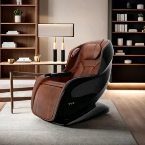 Top Grain Cowhide Muscle Deep Tissue Relieve Full Body Massage Chair Equipment with Heat Therapy for Leg and Lumbar