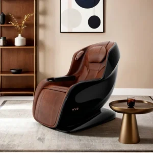 Top Grain Cowhide Muscle Pain Relief Full Body Massage Chair with Heat Therapy for Leg and Lumbar