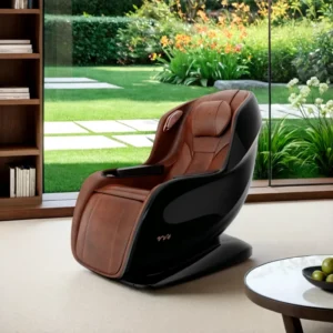 Top Grain Cowhide Muscle Relax Full Body Massage Chair Equipment with Heat Therapy for Leg and Lumbar