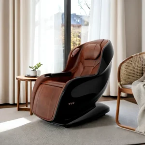 Top Grain Cowhide Muscle Relief Full Body Massage Chair with Heat Therapy for Leg and Lumbar