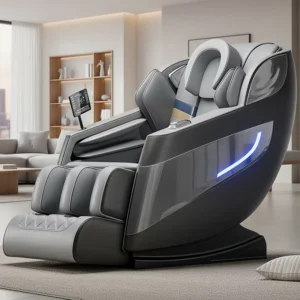 Upgraded 4D Massage Chair AI Voice Control Zero Gravity Recliner Full Body Airbag Heated Foot Roller Home Office Relax
