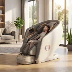 VCT 901C 6D Jade Ultra Dual Movement High End Luxury Full Body Heating Shawl Massage Chair