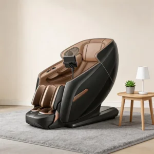 Vibrating Luxury Electric Big Size Shiatsu Zero Gravity Dual Core 2D 3D Full Body Massager Chair with Calf Kneading