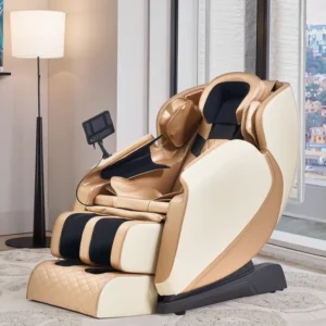 Voice Control Full Body Airbag Massage Chair with Bluetooth Music 3D Intelligent Stretching Portable and Foldable for Home Use