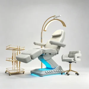 White Heating Full Electric Tattoo Esthetician Chair Electric Medical Physical Therapy Massage Table Facial Beauty Lash Bed