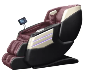 White Leather Zero Gravity 4D Full Body SL Track Massage Chair with Heat Therapy and 12-Month Warranty