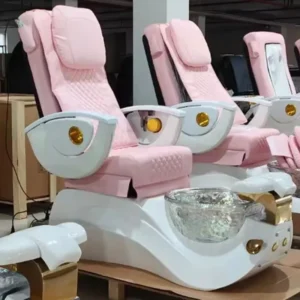 White Luxury Foot Massage Chair High Quality Modern Salon Furniture Pink Manicure Foot Spa Chair Massage Chair Pedicure