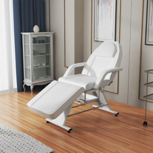 White Manual Beauty Salon Massage Table Fold Portable Massage Bed
