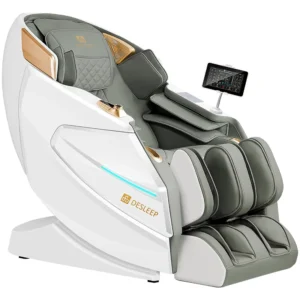 Wireless Charging Massage Chair 4D Gear AI Voice Control Touchscreen Bluetooth Music Home Use
